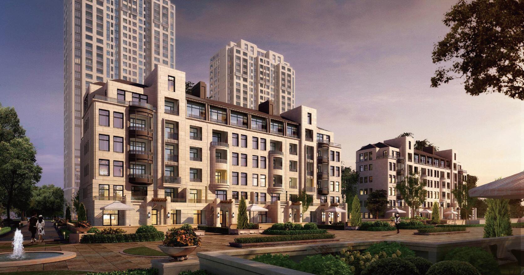 [上海]欧陆风格大都会新古典住宅建筑模型