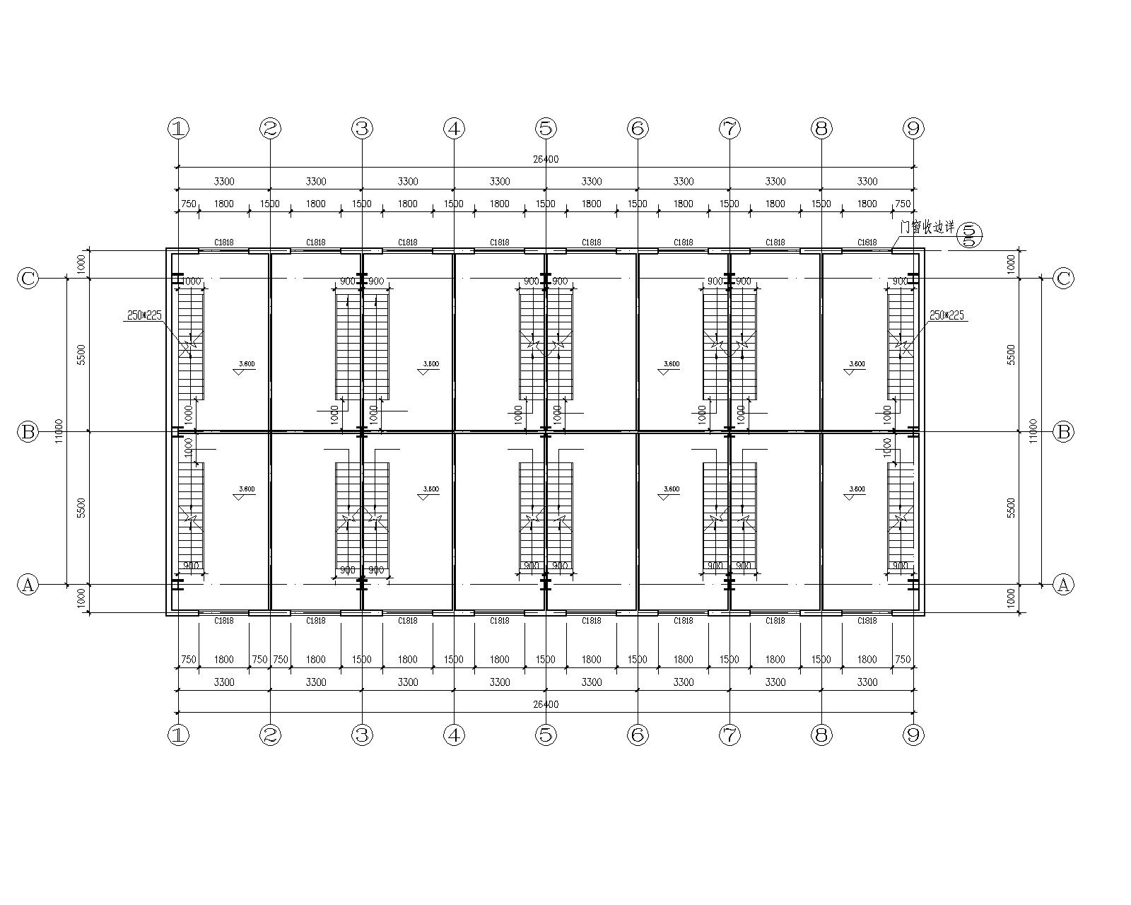 某2层钢结构商业结构施工图(cad含建筑图)