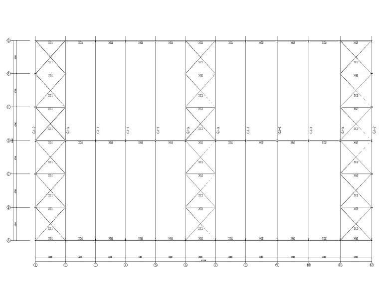 钢结构厂房20米跨资料下载-40米双跨钢结构厂房结构施工图（CAD）