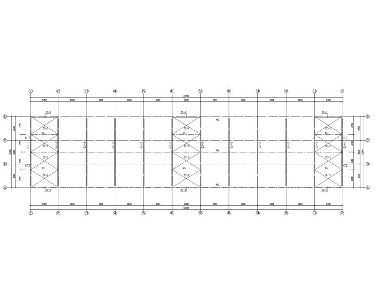 9米跨单坡桁架施工图资料下载-15米单跨钢结构厂房结构施工图（CAD）