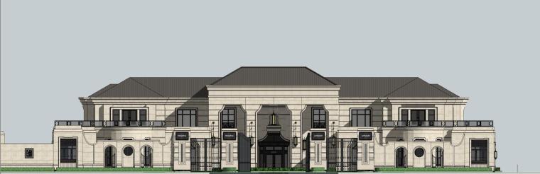  欧陆新古典风格会所建筑模型设计-欧陆新古典风格会所建筑模型设计 (4)