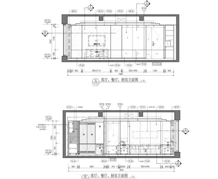 天津两居室样板间全套施工图+软装方案-15_看图王