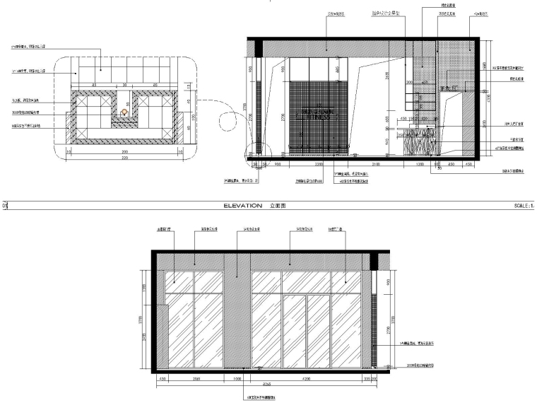 ME+梦想健身私教工作室装修施工图+实景图-10立面图