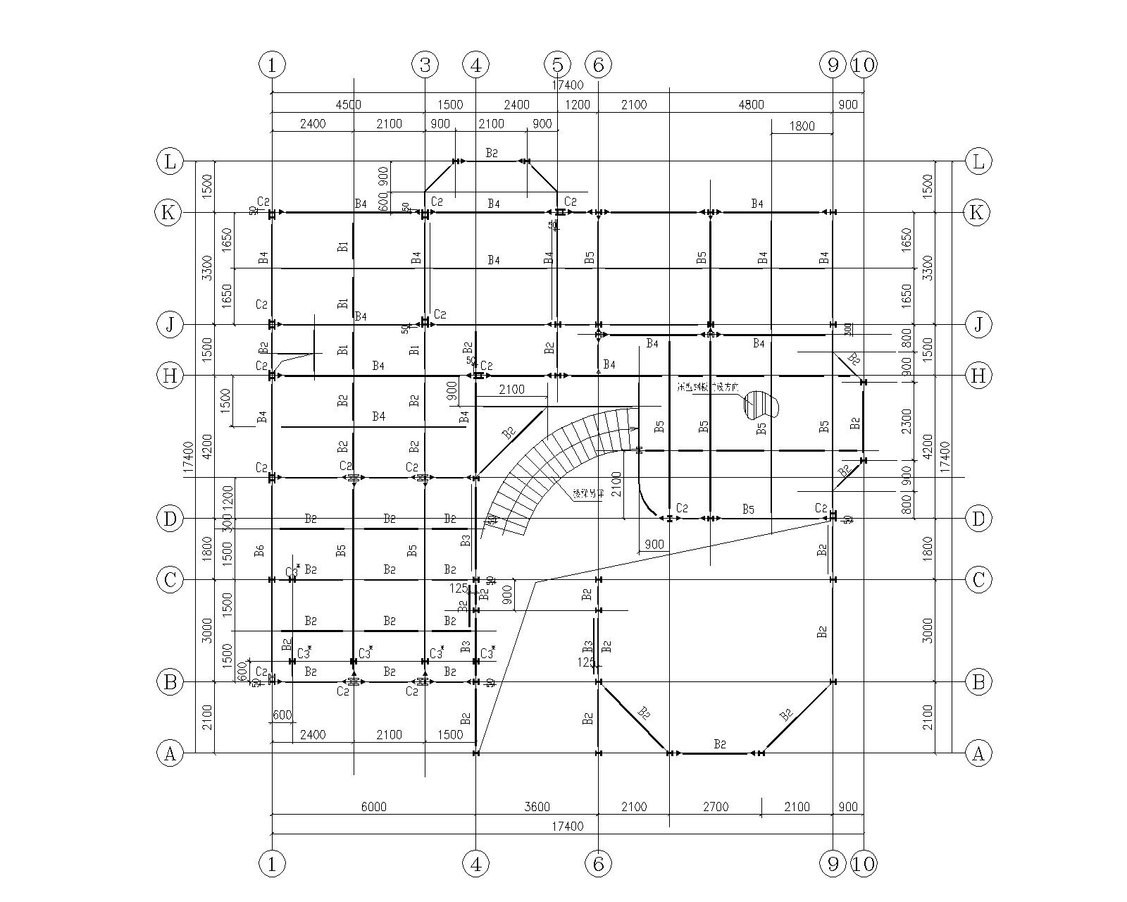 钢结构别墅图纸电子图图片