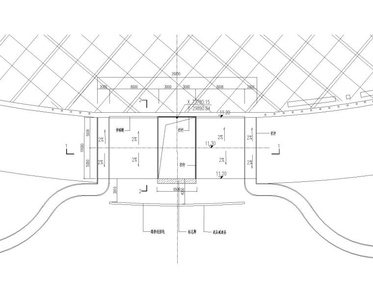 人行桥cad图资料下载-某商业室外混凝土人行桥结构施工图（CAD）