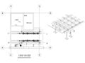 小区钢木结构雨棚设计施工图（CAD）