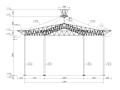 某公园六角形钢膜结构工程施工图（CAD）
