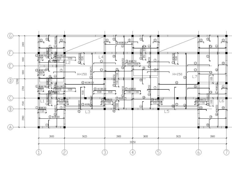 2层建筑施工cad资料下载-某2层农村自主房砖混结构施工图（CAD）