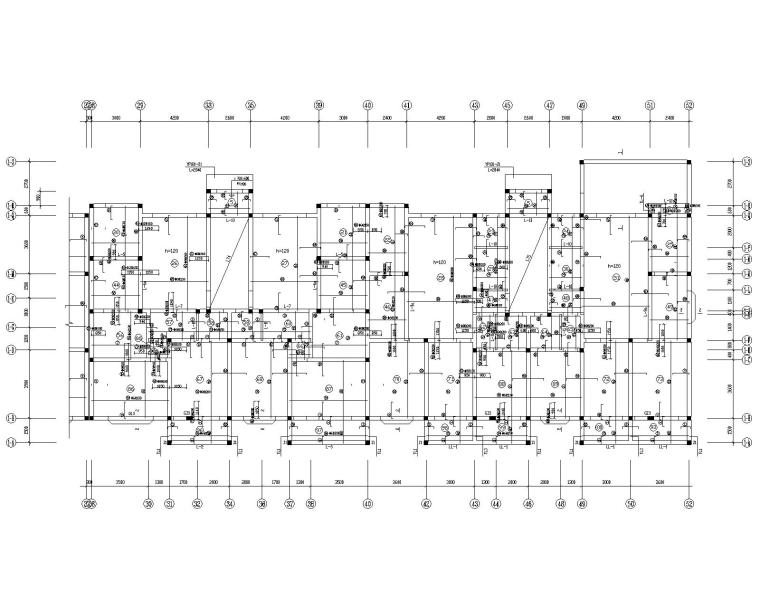 商住宅结构施工图资料下载- 某多层商住混合混凝土结构施工图（CAD）