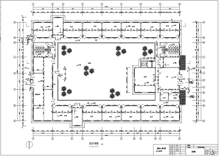 毕业设计办公楼平面图资料下载-框架办公楼毕业设计（含结构建筑图、计算书
