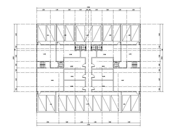 6层洋房cad平面图资料下载-创新洋房户型平面图设计