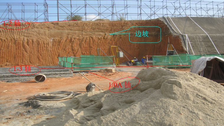 大型火车站地下部分钢结构施工方案-施工现场布置