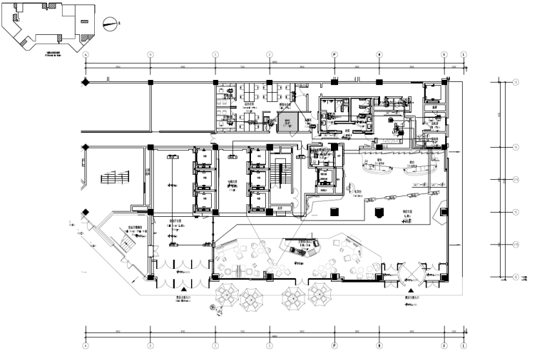 杭州三星级假日酒店二次装修机电施工图-电力平面图