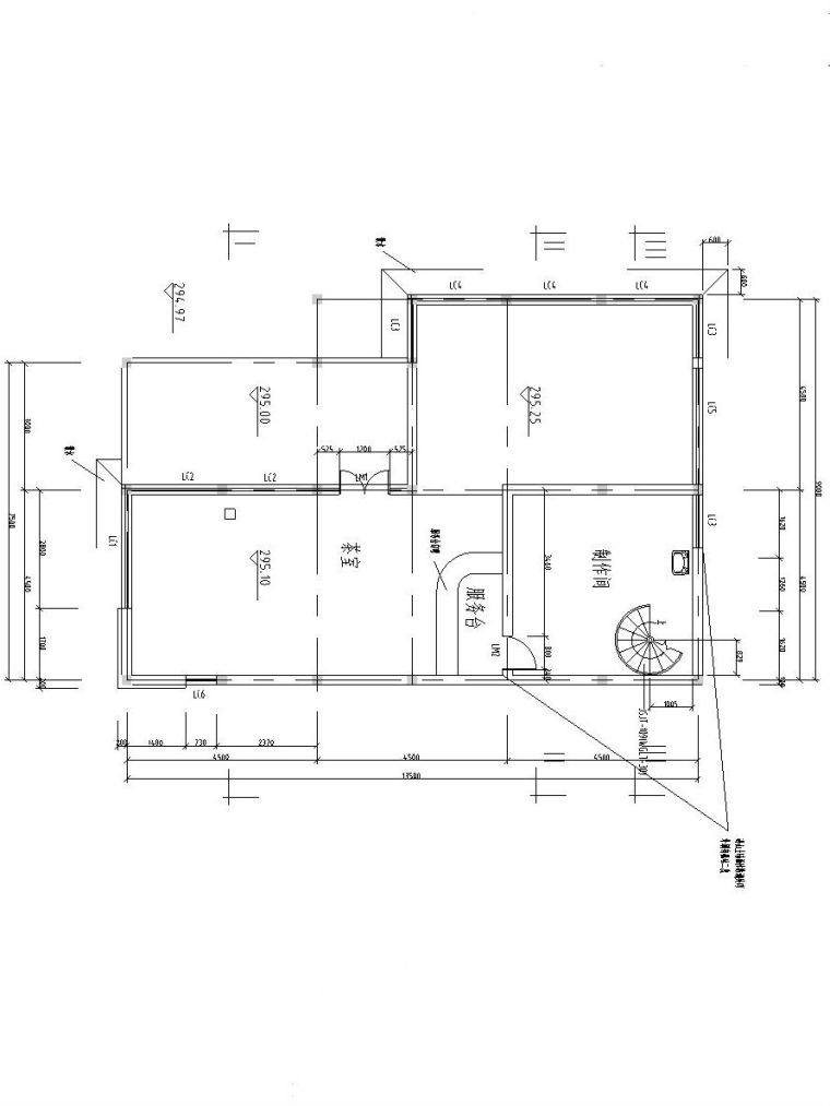 茶室小卖部设计图资料下载-二层索道上部站茶室设计图