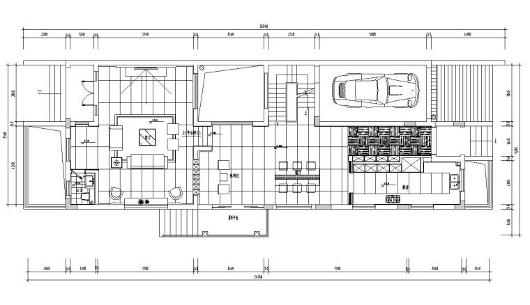 2020室内设计简约设计资料下载-复式现代简约别墅室内装饰施工图+效果图