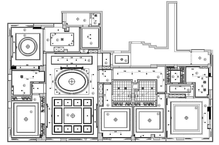 欧式风格豪华家装设计完整施工图设计+实景-灯具尺寸图