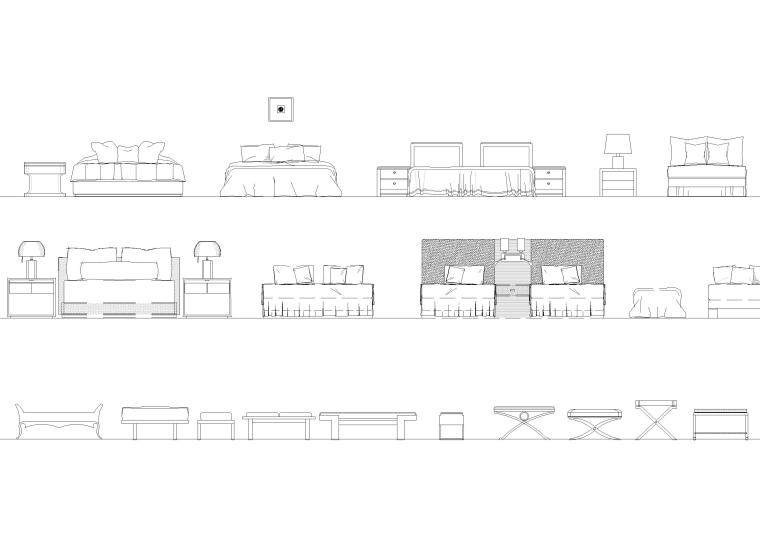现代cad家具图块资料下载-全套家装平立面图块