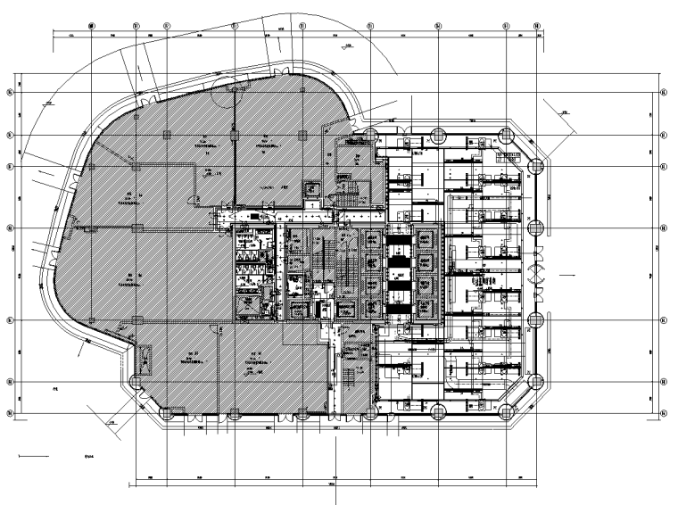 学校食堂装饰效果图纸资料下载-上海大型办公综合体机电专业改造装修图纸