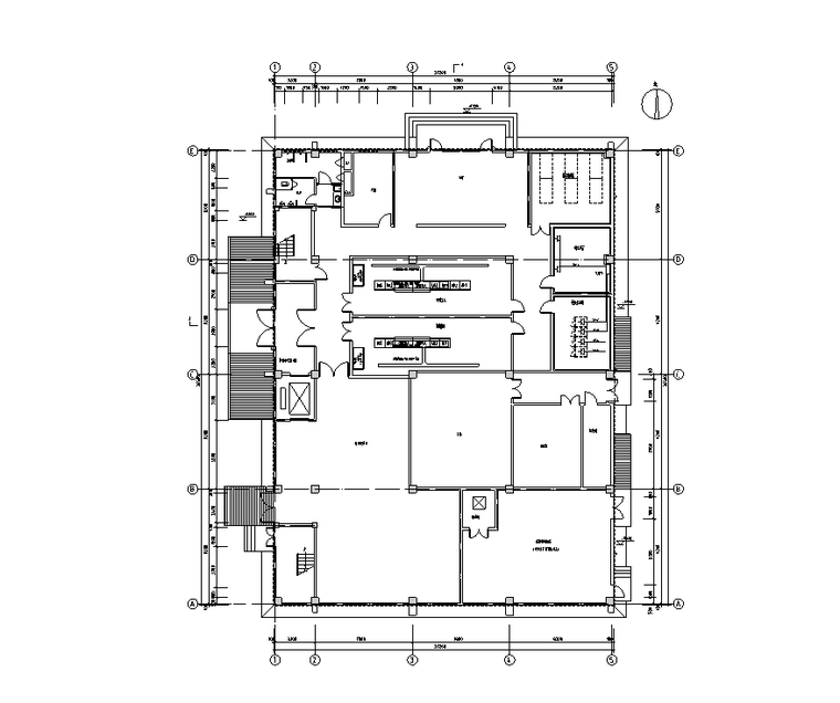 动力机房施工资料下载-山东3层机房强弱电电气施工图