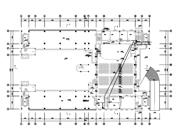 深圳小学强弱电扩建施工图（全专业）-一层动力平面图