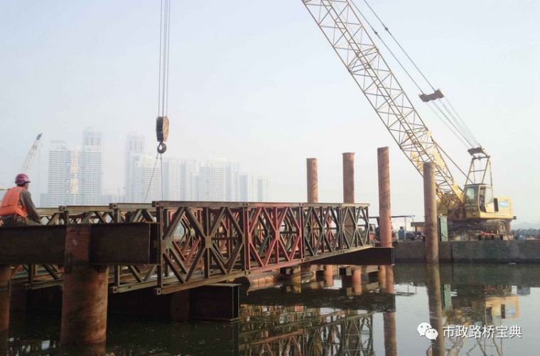 钢栈桥工艺流程资料下载-一例钢栈桥施工技术