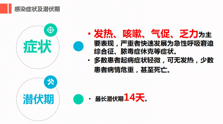 防控新型冠状病毒感染的肺炎培训讲义PPT-03感染症状