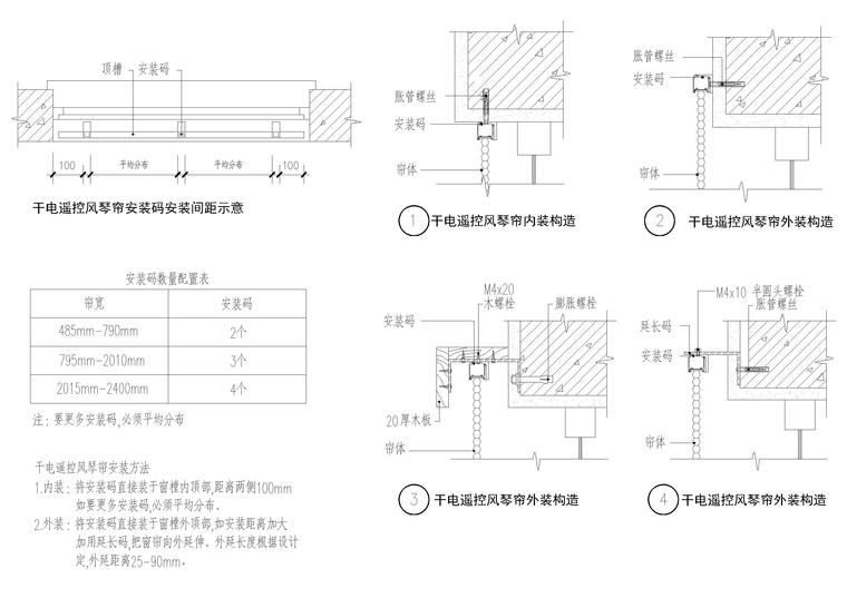 設計院標準圖集 -百葉窗簾節點