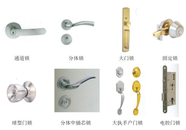 新型装饰建筑材料大全资料下载-建筑装饰材料图鉴大全-五金类