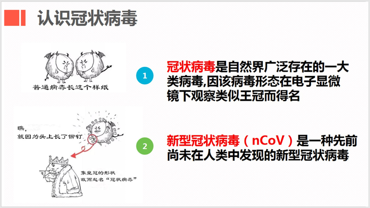 防控新型冠状病毒预防培训课件-冠状病毒