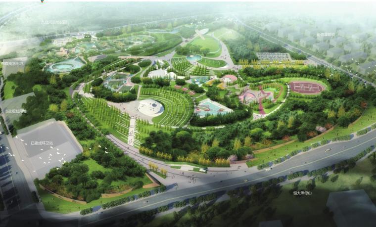 su公园汀步资料下载-[重庆]金州综合公园概念景观设计
