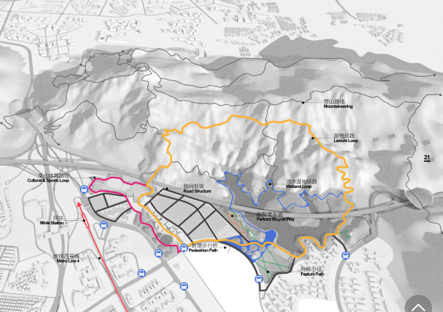 [深圳]大脑壳山景观概念设计A3文本-7-场地游线