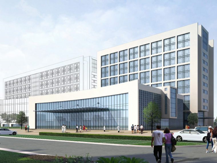 医院建筑平面方案设计资料下载-丰县新城区医院方案设计文本