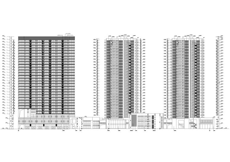 四川住宅建筑图纸资料下载-[四川]成都曼哈顿国际住宅区规划施工图