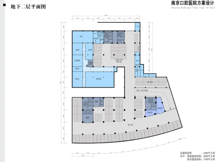 南京口腔医院方案设计文本-地下二层平面