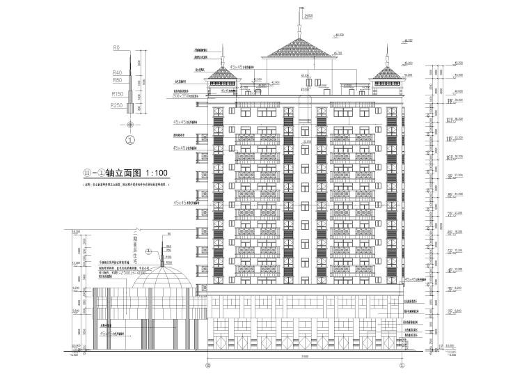 12层高层方案资料下载-某十二层高层住宅建筑扩初图