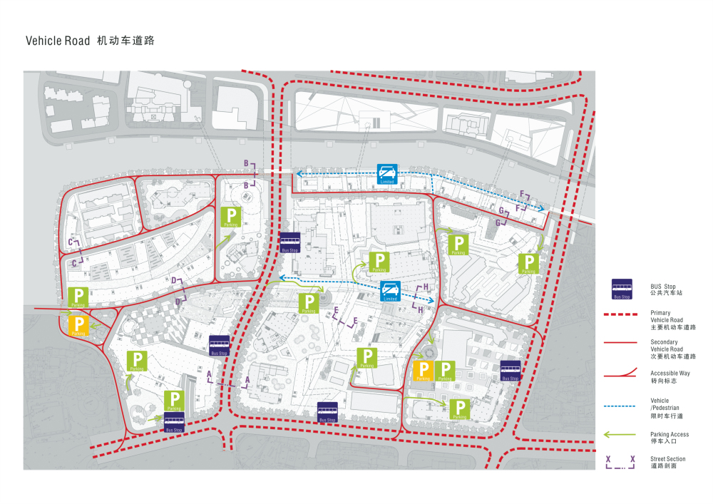 景观常规分析图 交通分析图