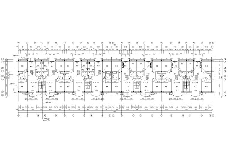 平方米住宅设计施工图纸资料下载-​某六层多层住宅楼建筑施工图纸