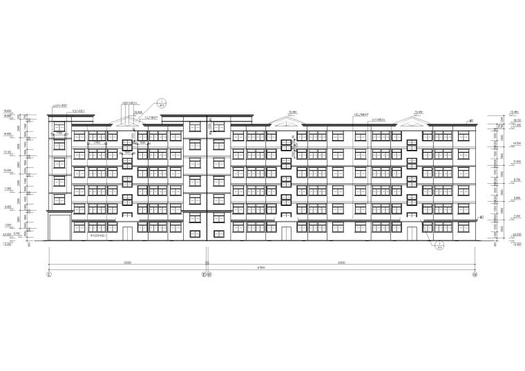 8层住宅图资料下载-某七层多层住宅建筑方案扩初图