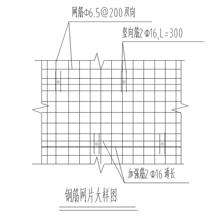 钢筋网片大样图