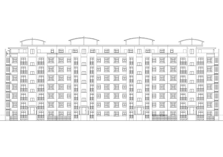 坡地商业建筑方案资料下载-某坡地八层多层住宅建筑方案扩初图