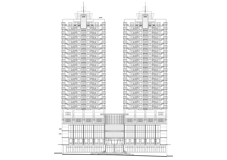 高层住宅建筑全套CAD图资料下载-某高层住宅全套建筑施工图