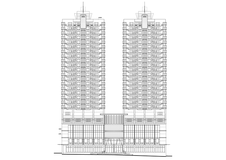 高层住宅建筑全套CAD图资料下载-某高层住宅全套建筑施工图