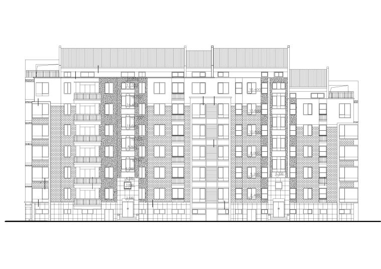 多层员工住宅设计方案资料下载-某六层多层住宅楼建筑设计方案扩初图