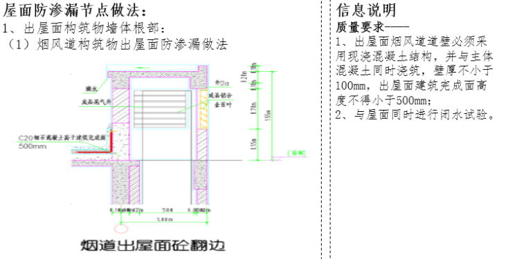 屋面工程施工技术交底培训讲义PPT（2016）-24屋面防渗漏节点做法