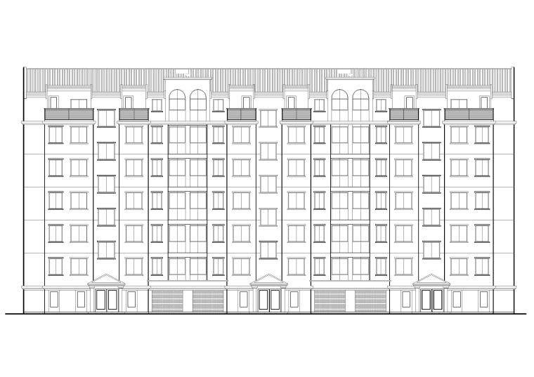 单元式多层住宅设计套图资料下载-某七层单元式多层住宅建筑施工图纸