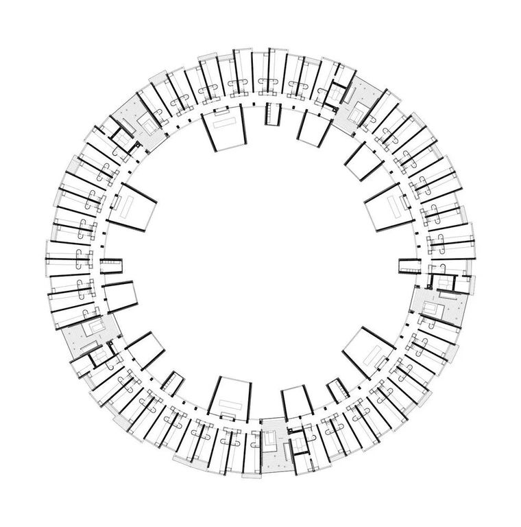 圆柱体的平等性，哥本哈根大学宿舍 Tietgen_14