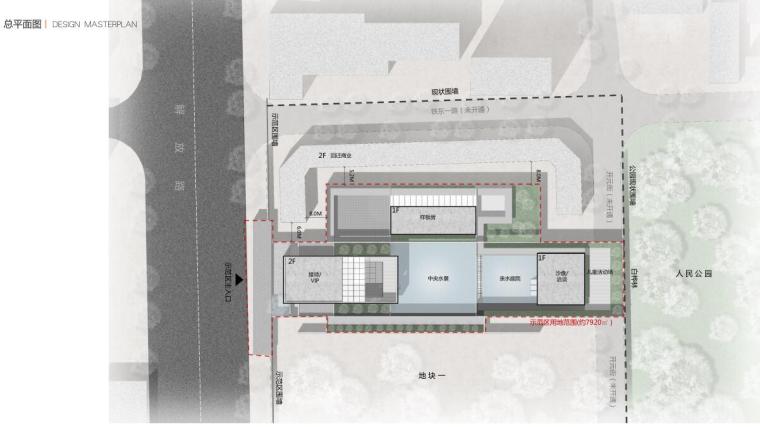 [山东]现代+中式风格示范区建筑方案设计-总平面图