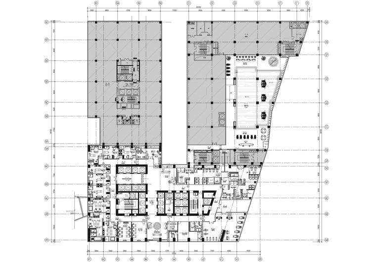 [重庆]五星级知名酒店设计工程施工图+效果-六层平面布置图