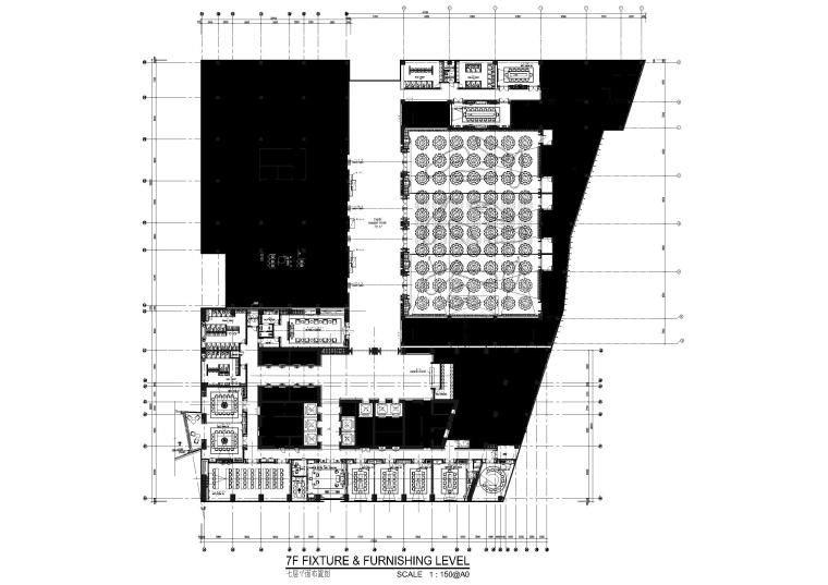 [重庆]五星级知名酒店设计工程施工图+效果-七层平面布置图