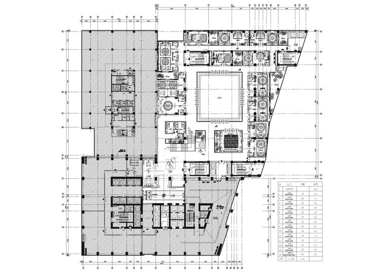 [重庆]五星级知名酒店设计工程施工图+效果-十一层平面布置图